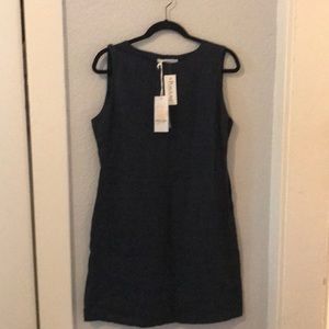 🇮🇹 Navy Linen Dress